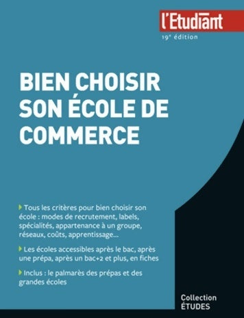Livrenpoche : Bien choisir son école de commerce - Collectif - Livre