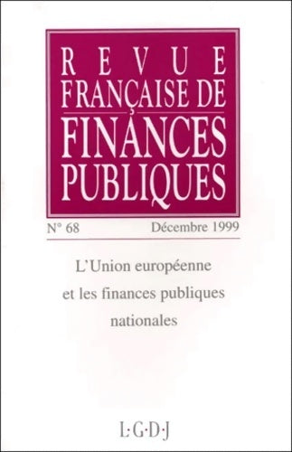 Livrenpoche : Revue française des finances publiques n°69 - Collectif - Livre