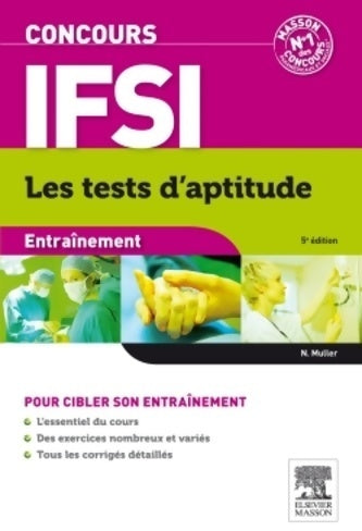 Livrenpoche : Concours IFSI entraînement les tests d'aptitude - Nicolas Muller - Livre