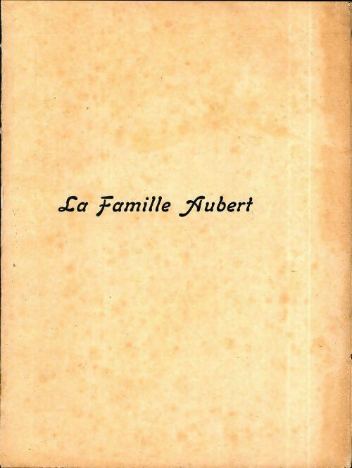 Livrenpoche : La famille Aubert - E. Vesco de Kéréven - Livre