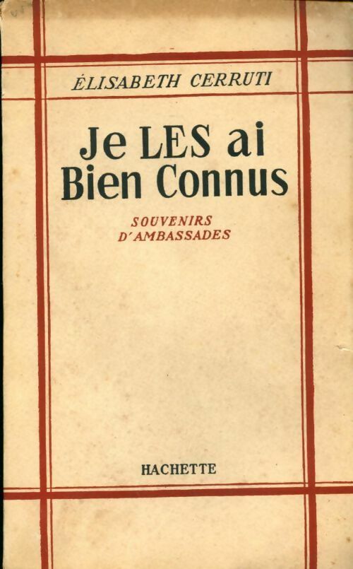 Livrenpoche : Je les ai bien connus - Elisabeth Cerruti - Livre