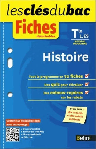 Histoire Terminales L, ES - Pascale Dayries -  Les clés du bac - Livre