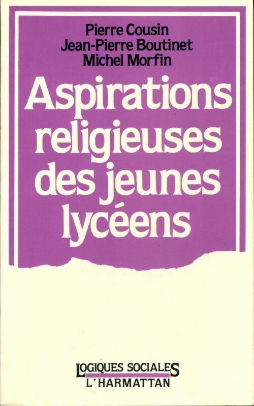 Livrenpoche : Aspirations religieuses des jeunes lycées - Collectif - Livre