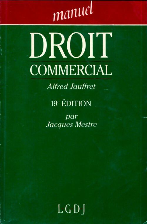 Livrenpoche : Droit commercial - Jacques Mestre - Livre