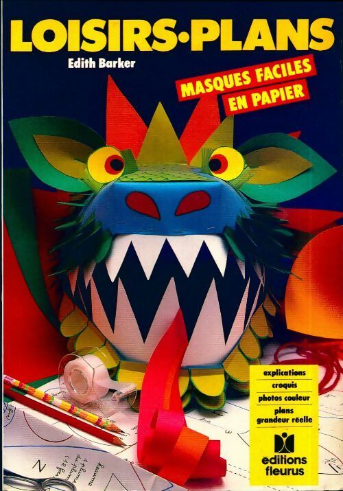 Livrenpoche : Masques faciles en papier - Edith Barker - Livre