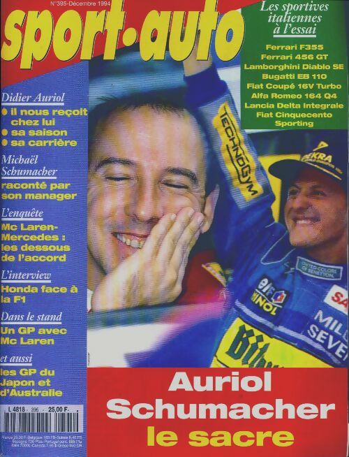 Livrenpoche : Sport-auto n°395 : Auriol / Schumacher, le sacre - Collectif - Livre