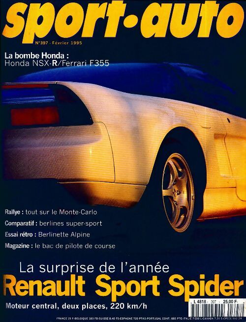 Livrenpoche : Sport-auto n°397 : Renault sport spider - Collectif - Livre