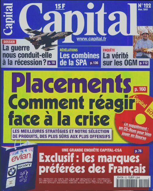 Livrenpoche : Capital n°122 : Placements : comment réagir face à la crise - Collectif - Livre
