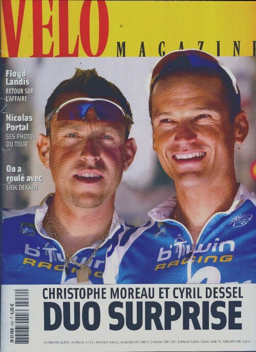 Livrenpoche : Vélo magazine n°434 : Christophe Moreau et Cyril Dessel - Collectif - Livre