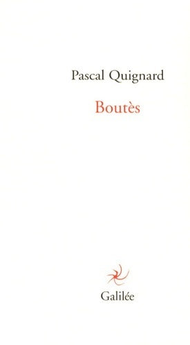 Livrenpoche : Boutès - Pascal Quignard - Livre