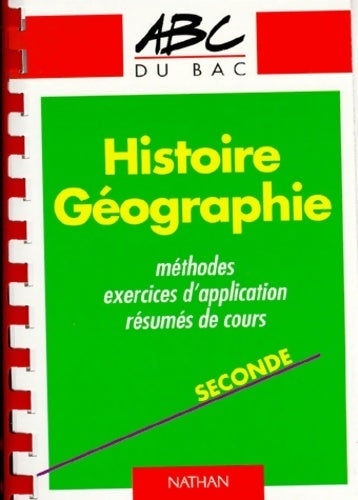 Livrenpoche : Histoire-Géographie seconde - Pierette Chapelle - Livre