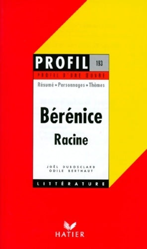 Livrenpoche : Bérénice - Jean Racine - Livre