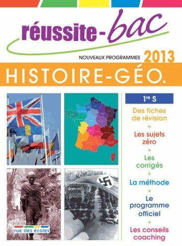 Histoire-géo 1ère S 2013 - Cédric Oline -  Réussite-bac - Livre