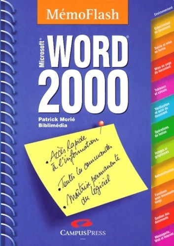 Livrenpoche : Word 2000 - Patrick Morié - Livre