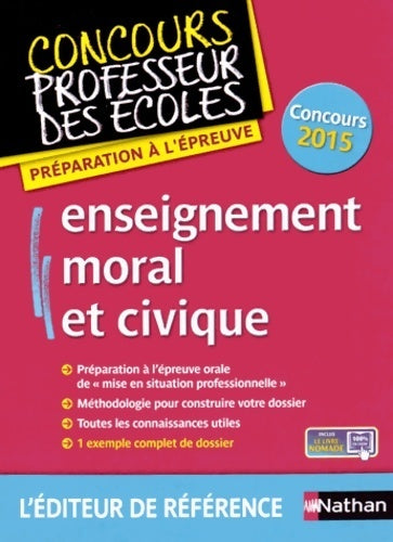 Livrenpoche : Enseignement moral et civique Concours professeur des écoles - Pascal Bourassin - Livre