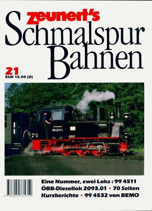 Livrenpoche : Zeunert's schmalspur Bahner n°21 - Collectif - Livre