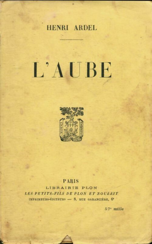 Livrenpoche : L'aube - Henri Ardel - Livre