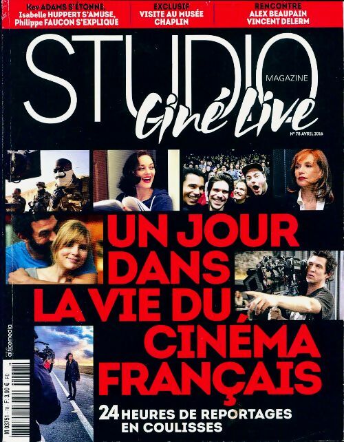 Livrenpoche : Studio ciné live n°78 : Un jour dans la vie du cinéma français - Collectif - Livre