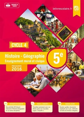 Livrenpoche : Histoire géographie 5e - Collectif - Livre