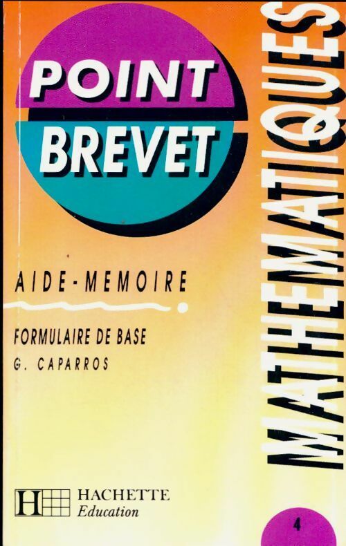 Livrenpoche : Aide-mémoire : Mathématiques - G. Caparros - Livre