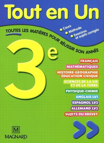 Tout en un 3e - Philippe Lehu -  Magnard GF - Livre