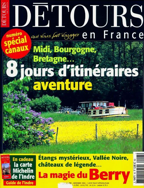 Livrenpoche : Détours en France n°93 : 8 jours d'itinéraires aventure - Collectif - Livre