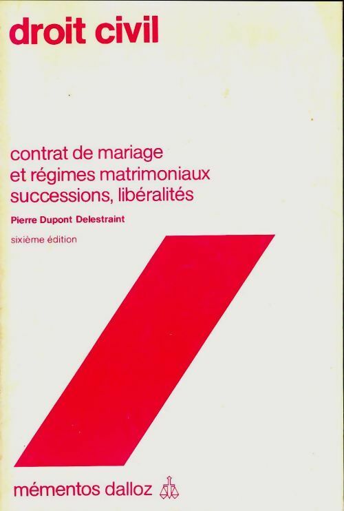 Livrenpoche : Droit civil : Contrat de mariage et régimes matrimoniaux - Collectif - Livre