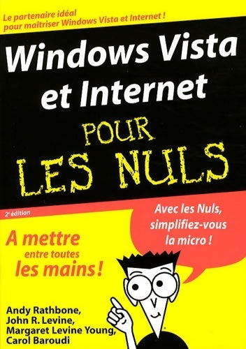 Livrenpoche : Windows Vista et Internet pour les nuls - Andy Rathbone - Livre