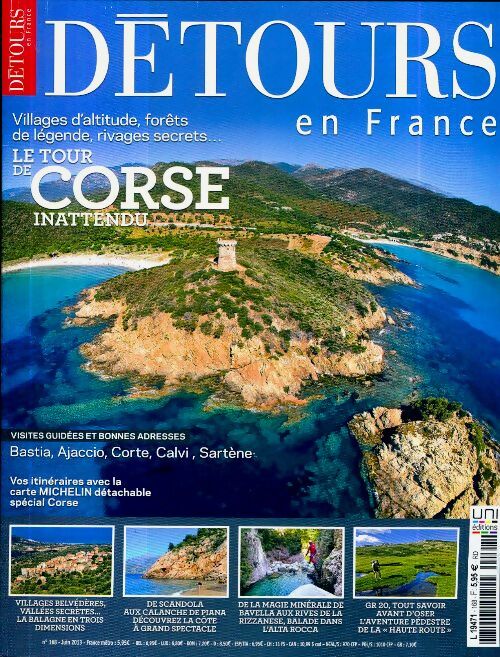 Livrenpoche : Détours en France n°168 : Le tour de Corse inattendu - Collectif - Livre
