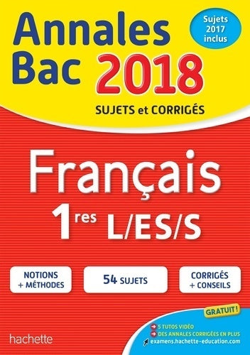 Livrenpoche : Français 1ères L, ES, S 2018 - Isabelle De Lisle - Livre