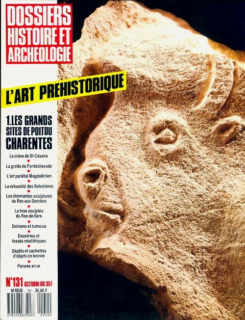 Livrenpoche : Dossiers histoire et archéologie n°131 : L'art préhistorique - Collectif - Livre