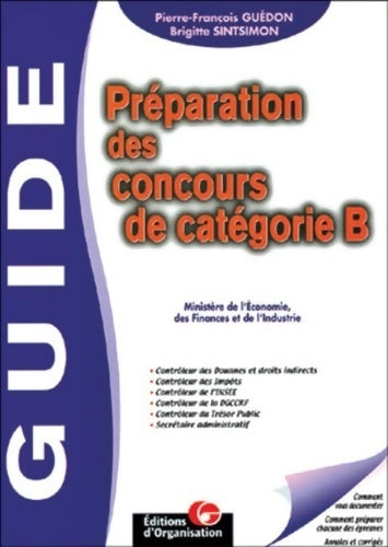 Livrenpoche : Préparation des concours de catégories B - Pierre-François Guédon, Brigitte Sintsimon - Livre