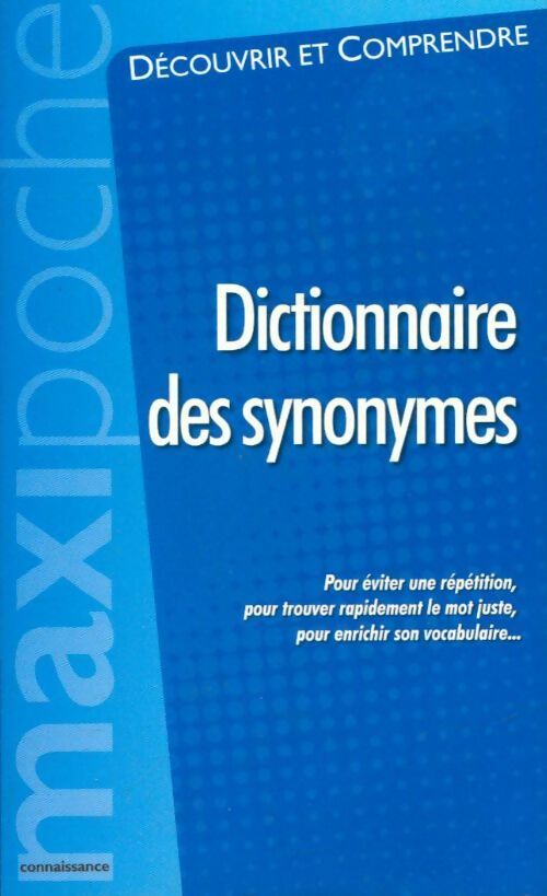 Dictionnaire des synonymes - Inconnu - Livre