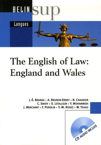 Livrenpoche : The english of law : England and wales (1cd audio) - Collectif - Livre