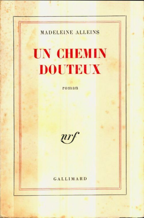 Livrenpoche : Un chemin douteux - Madeleine Alleins - Livre