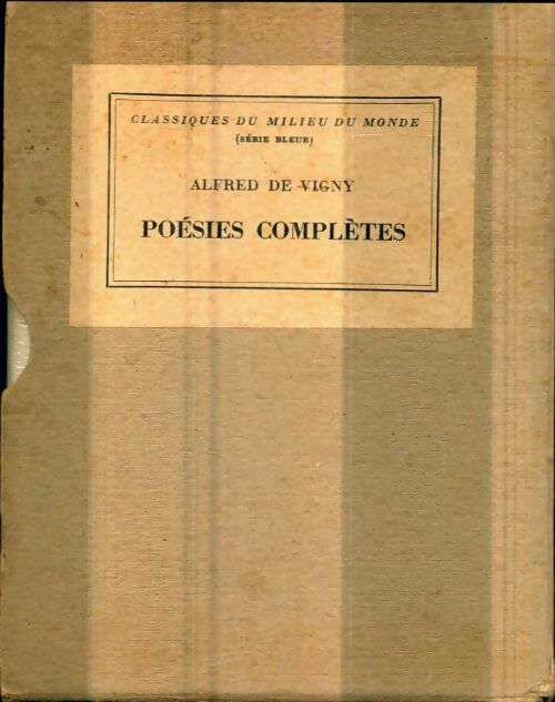 Livrenpoche : Poésies complètes - Alfred De Vigny - Livre