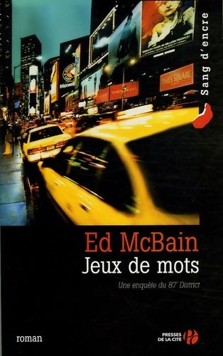 Jeux de mots - Ed McBain -  Sang d'encre - Livre