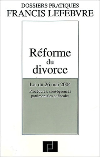 Livrenpoche : Réforme du divorce - Collectif - Livre