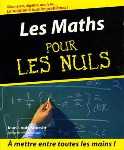 Livrenpoche : Les maths pour les nuls - Jean-Louis Boursin - Livre