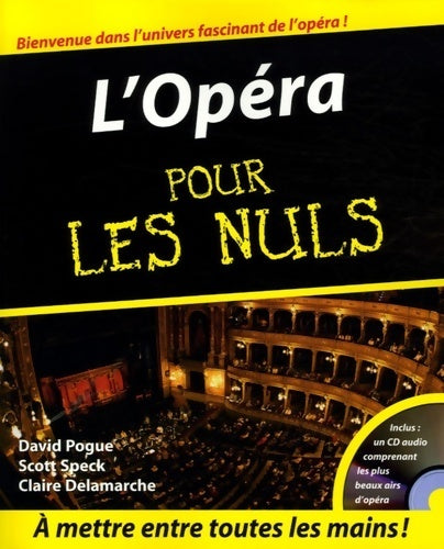 L'Opéra pour les nuls - David Pogue - Livre