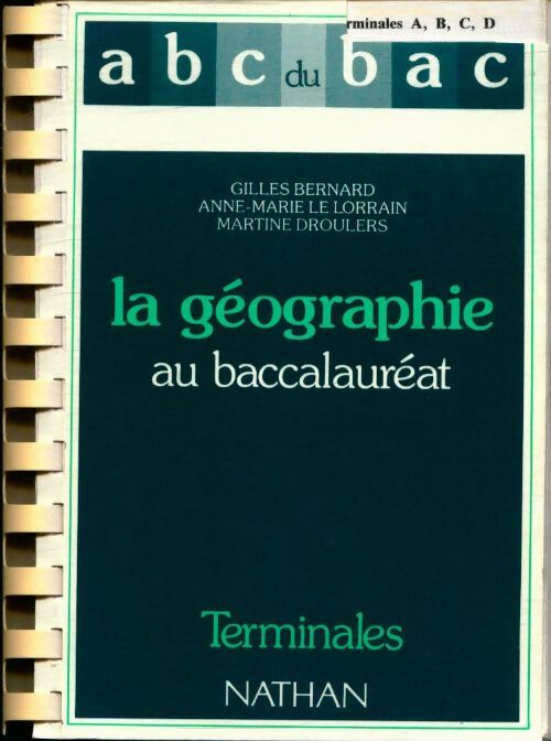 Livrenpoche : Géographie Terminales A-B-C-D - Collectif - Livre