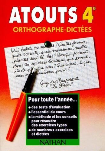 Livrenpoche : Orthographe-dictées 4e - Daniel Duprez - Livre