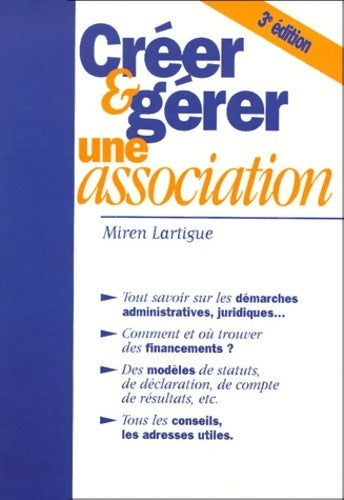 Livrenpoche : Créer et gérer une association - Miren Lartigue - Livre