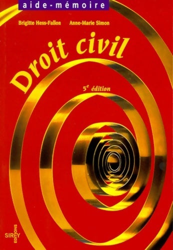 Livrenpoche : Droit civil - Brigitte Hess-Fallon, Anne-Marie Simon - Livre