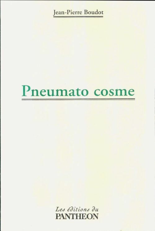 Livrenpoche : Pneumato cosme - Jean-Pierre Boudot - Livre