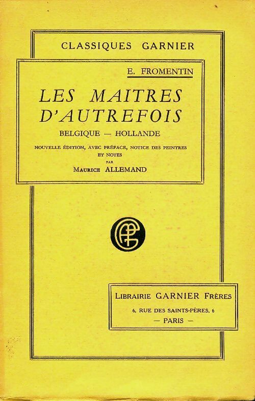 Livrenpoche : Les maîtres d'autrefois - Eugène Fromentin - Livre