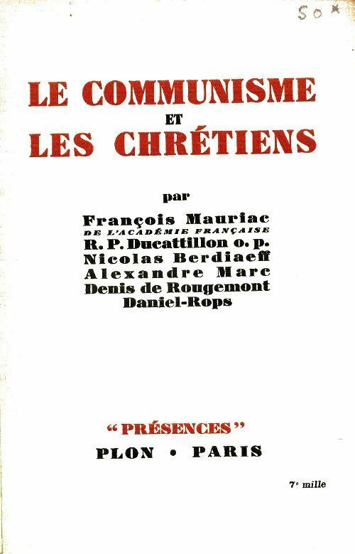 Livrenpoche : Le communisme et les chrétiens - Collectif - Livre