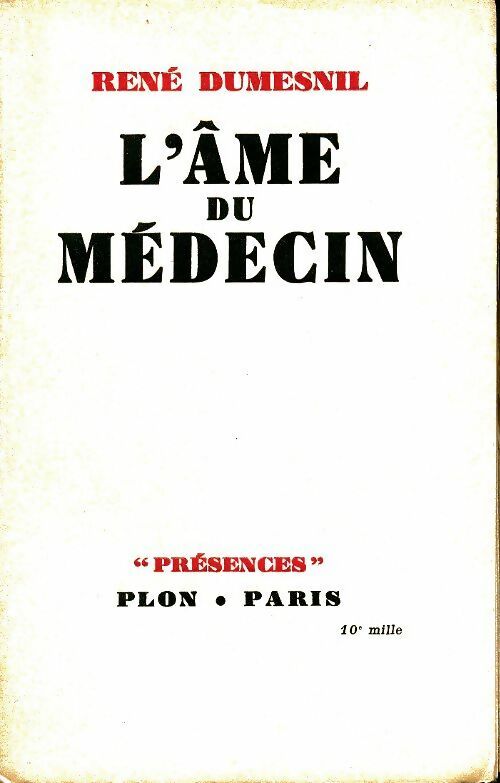 Livrenpoche : L'âme du médecin - René Dumesnil - Livre