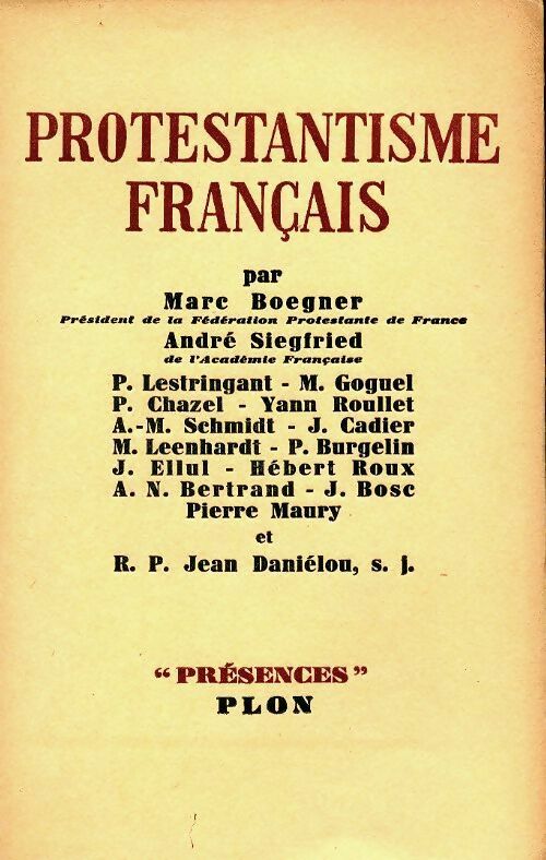 Livrenpoche : Protestantisme français - Collectif - Livre