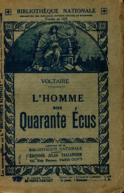 Livrenpoche : L'homme aux quarante écus et autres contes - Voltaire - Livre